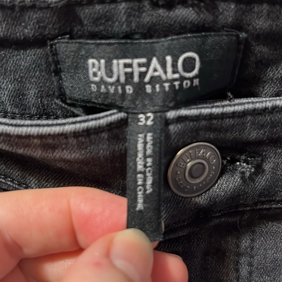 Women's Buffalo Jeans Grey-Black 32 David Bitton Cotton/Polyester/Viscose/Elast - Picture 6 of 8